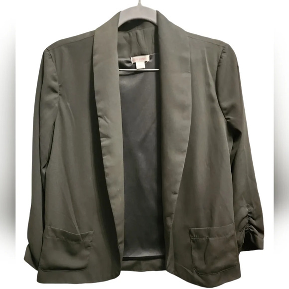 Xhiliration Blazer lined small preppy brat girlhoodcore mod demure tuxedo style - Picture 1 of 7